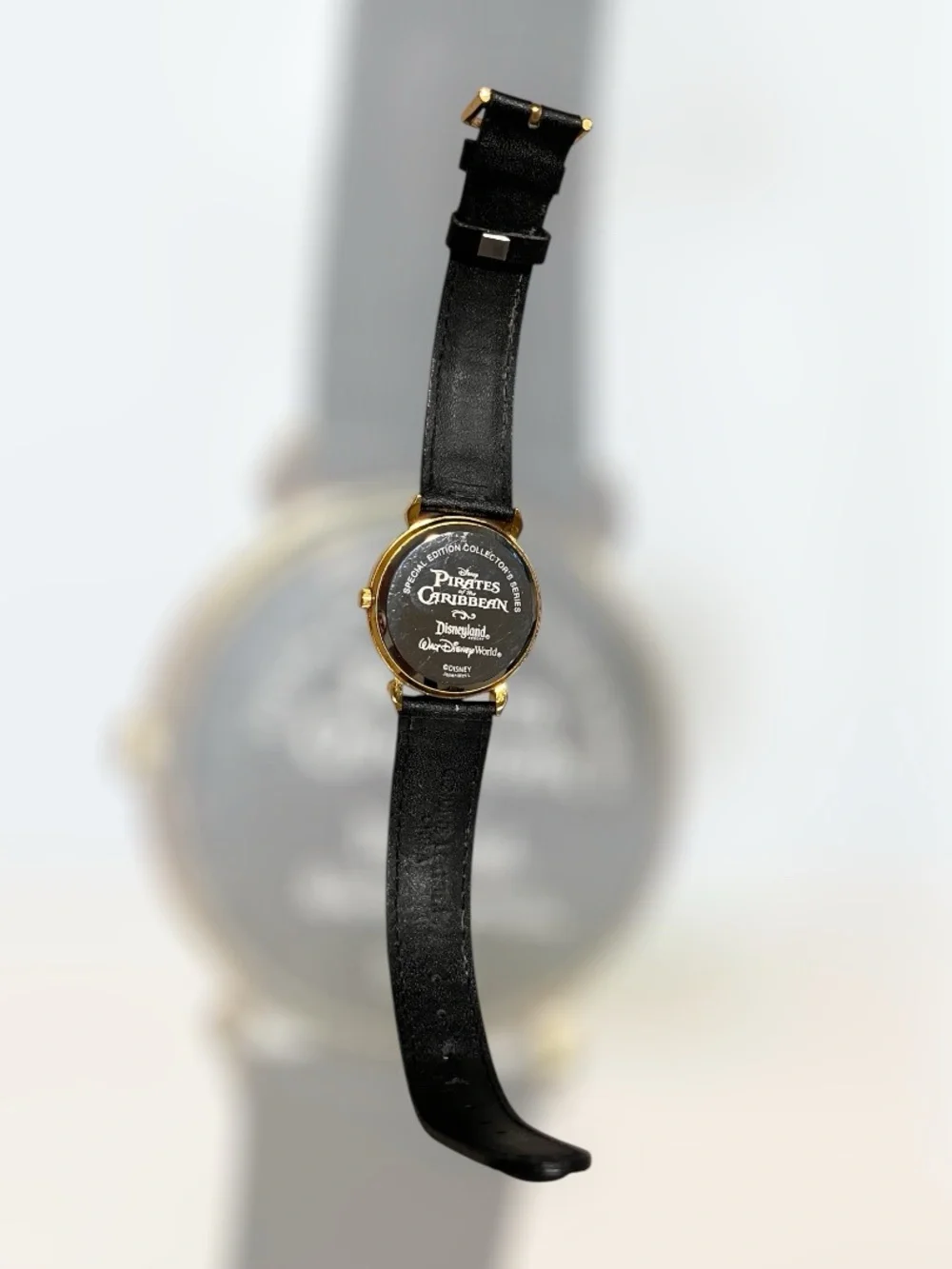 Disney Pirates Of The Caribbean Leather Skull Watch
